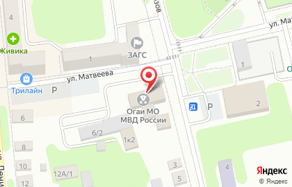 Межмуниципальный отдел МВД РФ Невьянский на улице Матвеева на карте