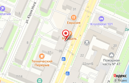 Компания Мир Натяжных потолков на проспекте Ленина в Кронштадтском районе на карте