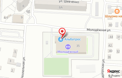 Детский плавательный клуб Альбатрос на Молодёжной улице на карте