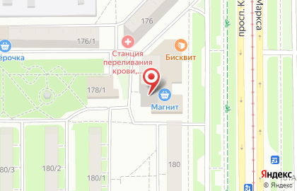 Магазин Красное & Белое на проспекте Карла Маркса, 178 на карте