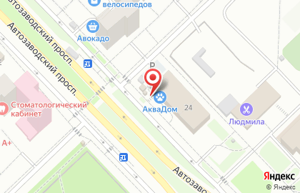 Студия цветов Модный букет на Автозаводском проспекте на карте