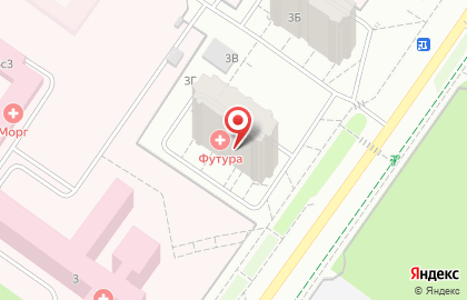 Медицинский центр Futura на Октябрьском проспекте на карте