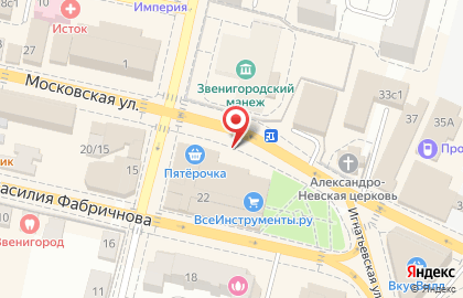 Мегафон в Звенигороде на карте