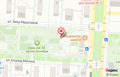 Ледовый каток в Волгограде на карте