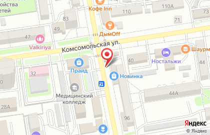 Продуктовый магазин Белый Лебедь на Советской улице на карте