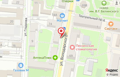 Аптека Апрель в Пензе на карте