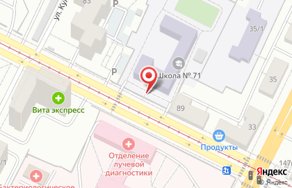Общеобразовательная школа №71 в Орджоникидзевском районе на карте