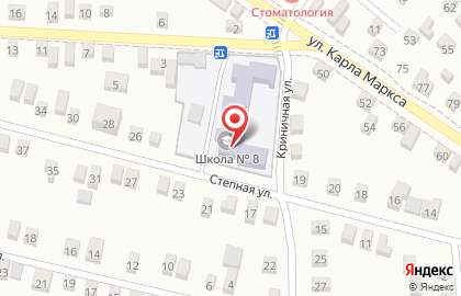 Средняя общеобразовательная школа №8 в Ростове-на-Дону на карте