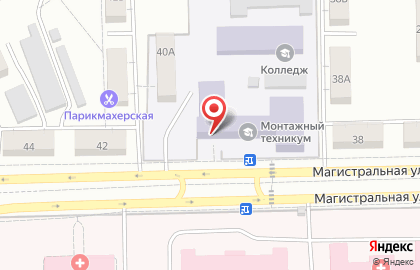 Омский монтажный техникум на карте