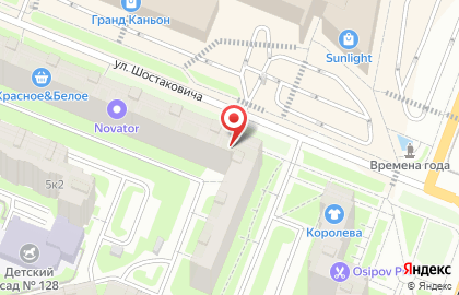 Салон-парикмахерская Калинка в Выборгском районе на карте