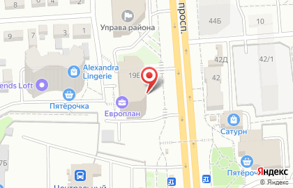 Бизнес-центр Столица в Коминтерновском районе на карте