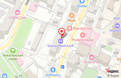 Воронежский областной шахматный клуб на карте