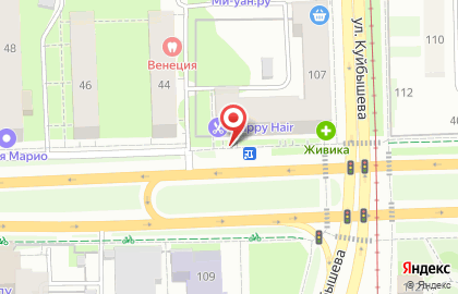 Киоск по продаже лотерейных билетов в Свердловском районе на карте