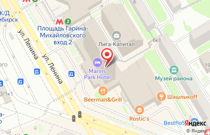 Фактория на Площади Гарина-Михайловского на карте