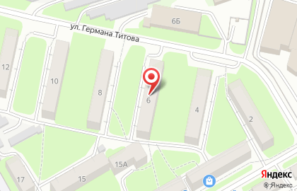 Билдинг на улице Германа Титова на карте