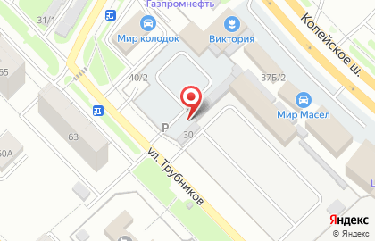 Автостоянка в Челябинске на карте