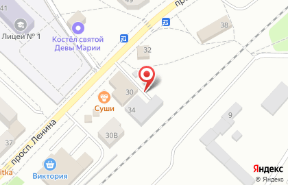Балтийский центр автозапчастей на карте