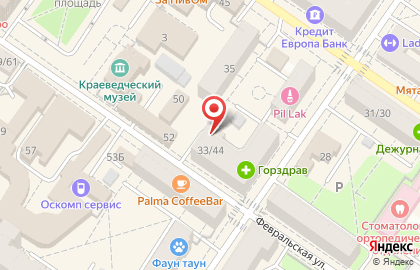 Интернет-провайдер Алмател на Советской площади на карте