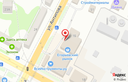Магазин фастфудной продукции на Касимовском шоссе на карте