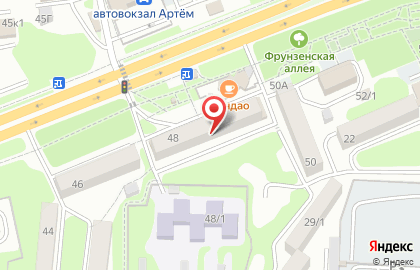 ОАО Банкомат, АКБ Приморье на улице Фрунзе на карте