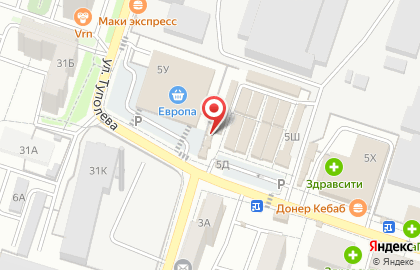 Киоск по продаже кондитерских изделий в Левобережном районе на карте
