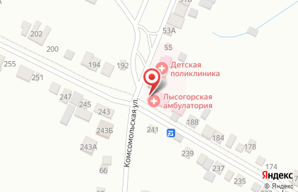 Отделение скорой медицинской помощи на улице Ленина на карте
