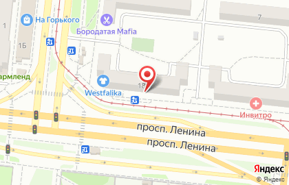 Лабораторная служба на проспекте Ленина на карте