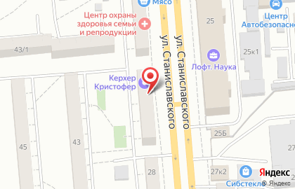 Сеть экипировочных центров Защита в Ленинском районе на карте