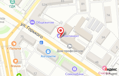 Единый центр недвижимости Континент-риэлти на улице Горького на карте