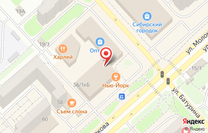Кафе-бар New York в Советском районе на карте