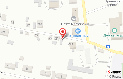 Продуктовый магазин Загляника на карте