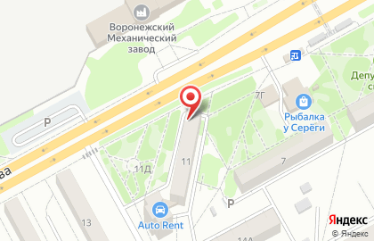 Автошкола Дакар на улице Ворошилова на карте