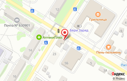 Парикмахерская в Новосибирске на карте