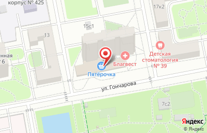 Магазин автозапчастей Staff на улице Гончарова на карте