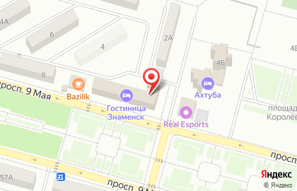 Гостиница Знаменск на карте