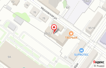 Печатня на Московской улице на карте