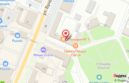 Столовая #1 на улице Льва Толстого на карте