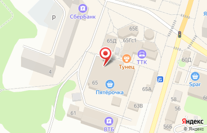Банкомат ВТБ на проспекте Ленина, 65 в Балтийске на карте
