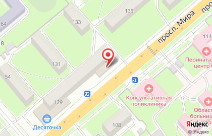Салон керамической плитки и сантехники Тессер на улице Мира на карте