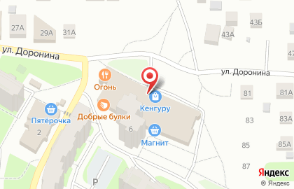 Банкомат ВТБ на улице Доронина на карте