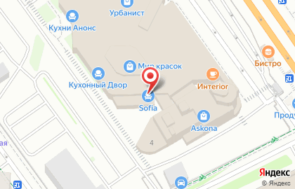 Фирменный магазин межкомнатных дверей Sofia на улице Бутаково на карте