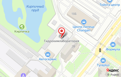 Компания Липецкгеомониторинг в Октябрьском районе на карте