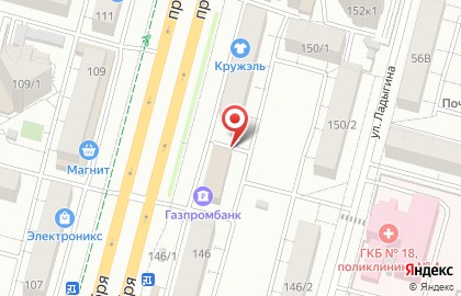 Уфимский филиал Банкомат, Газпромбанк на проспекте Октября, 148 на карте