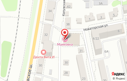 Баня №3 на Калужской улице на карте