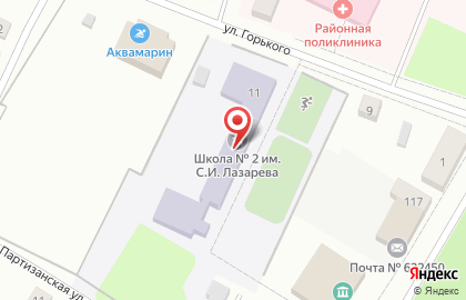 Доволенская СОШ №2 им. С.И. Лазарева на карте