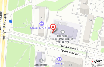 Кафе Тиара на улице Ворошилова на карте