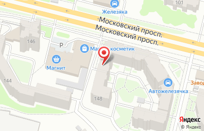 Аптека Брянскфармация на Московском проспекте на карте