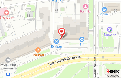 Раскладушки24.рф на Чистопольской улице на карте