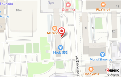 Служба экспресс-доставки Сдэк на ​Байбакова, 21 на карте