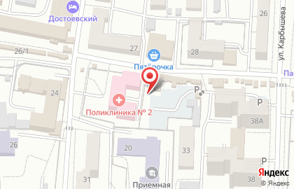 Клëвая сеть на улице Карбышева на карте
